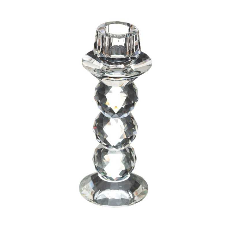 Bougeoir Lotus En Cristal PartyLite 2013 - Transparent Signé - État Occasion
