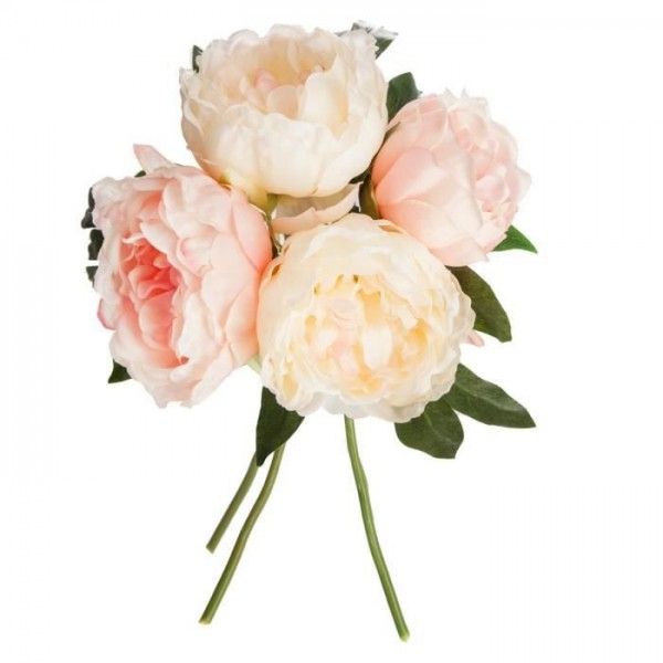 BOUQUET ARTIFICIEL DE 4 PIVOINES H30CM ATMOSPHERA ATMOSPHERA - 1 BOUQUET ARTIFICIEL DE 4 PIVOINES H30CM ATMOSPHERA ATMOSPHERA - 1